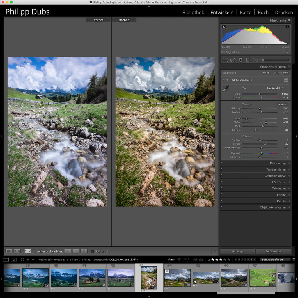 Bildvergleich in Lightroom Classic